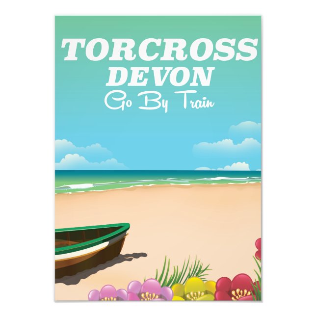 Foto Torcross, poster de férias na praia de Devon (Frente)
