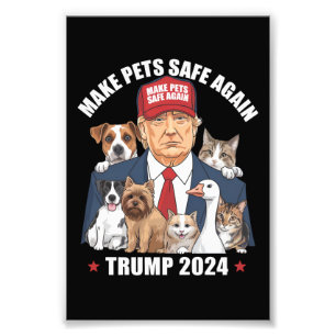 Foto Torne Os Animais Seguros Novamente Trump 2024 Salv