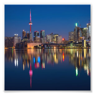 Foto Toronto Canadá paisagem urbana noturna