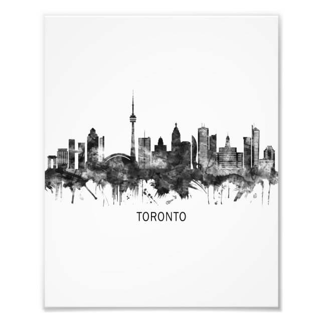 Foto Toronto Canada Skyline BW (Frente)