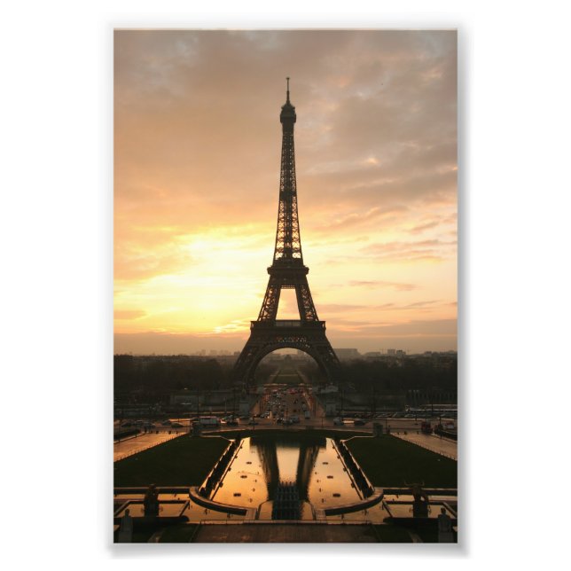 Foto Torre Eiffel em Sunrise do Trocadero (Frente)