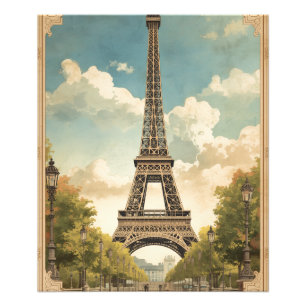 Foto Torre Eiffel Paris Viagem Estilo Vintage Arte Retr