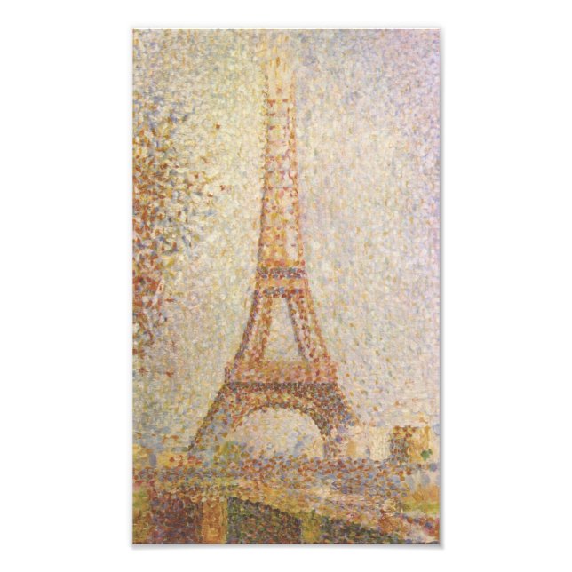 Foto Torre Eiffel por Georges Seurat (Frente)