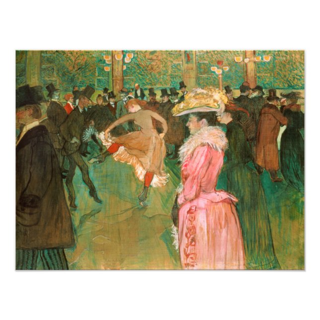 Foto Toulouse-Lautrec - Na Rota, A Dança (Frente)