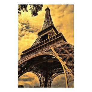 Foto Tour Eiffel Paris Poster (Satin)