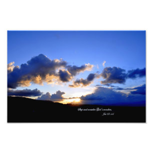 Foto Trabalho 37:14 Pare e considere as maravilhas de D