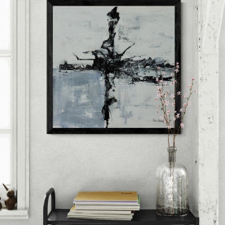 Foto Trabalho de arte Abstrato Branco E Preto