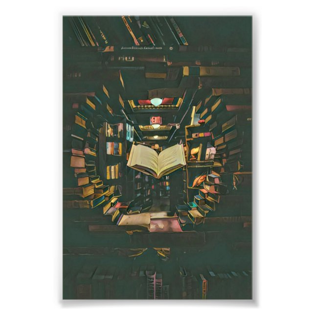 Foto Trabalho de arte de amante de livros (Frente)
