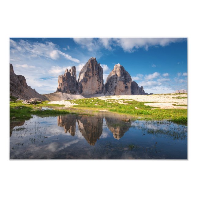 Foto Tre Cime di Lavaredo/Drei Zinnen Dolomite mountain (Frente)
