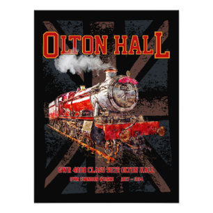 Foto Trem a vapor vintage Olton Hall locomotiva inglesa