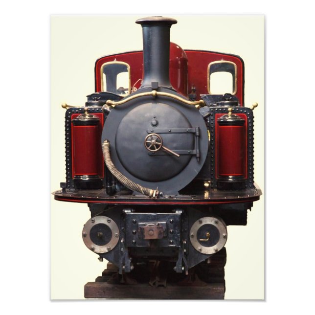 Foto Trem Azul e Vermelho  (Frente)