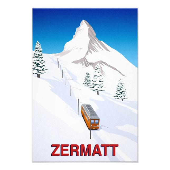 Foto Trem de Esqui Zermatt (Frente)