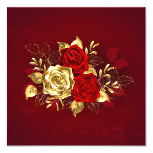Foto Três Rosas de joalharia