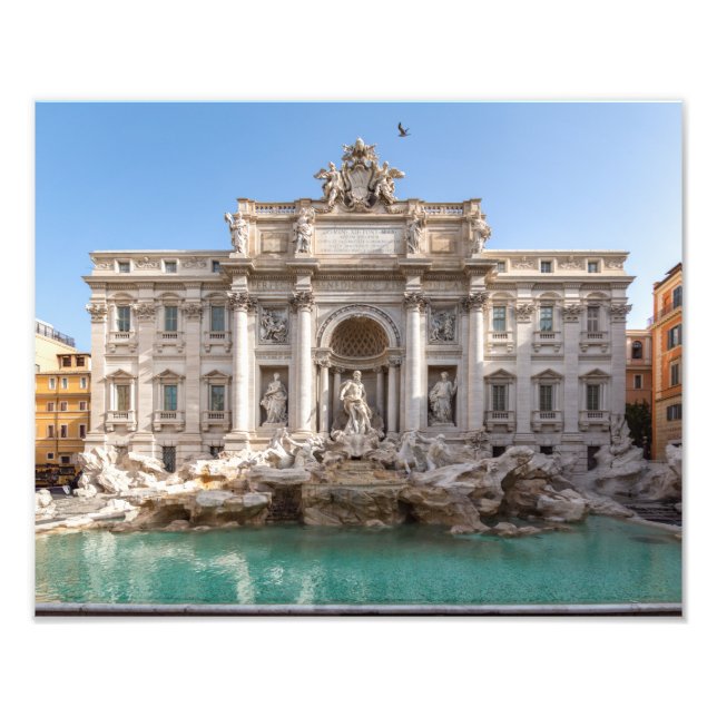 Foto Trevi Fountain no início da manhã - Roma, Itália (Frente)