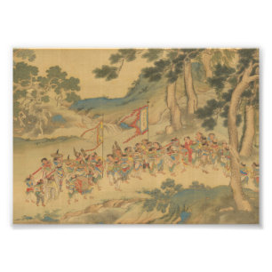 Foto Tributo em Rolo Pintura Antiga da China Qiu Ying t