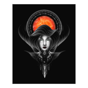 Foto Trilia Red Nebula Retrato BLKGS Laranja Sol