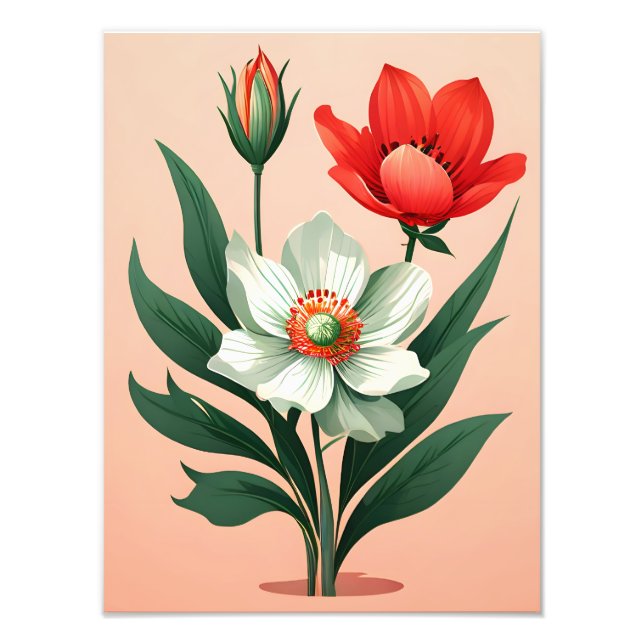 Foto Trio Floral Vibrante (Frente)