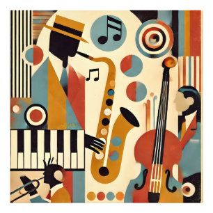 Foto Trio Minimalista Moderno da Era do Jazz de Meados