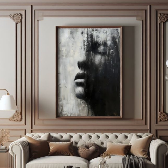 Foto Tristeza Abstrato Arte Monocromática (Criador carregado)