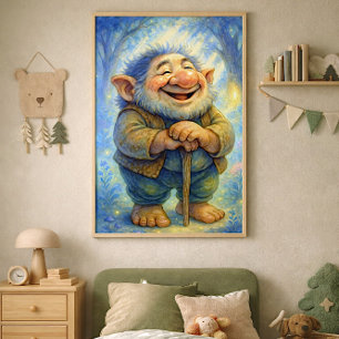 Foto Troll da Floresta Alegre – Arte de Parede de Livro