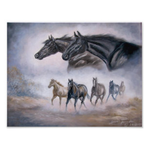 Foto Trovão distante, cavalos running