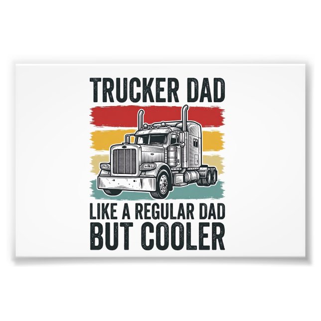 Foto Trucker Dad Like a Regular Dad But Cooler Shirt_1 (Frente)