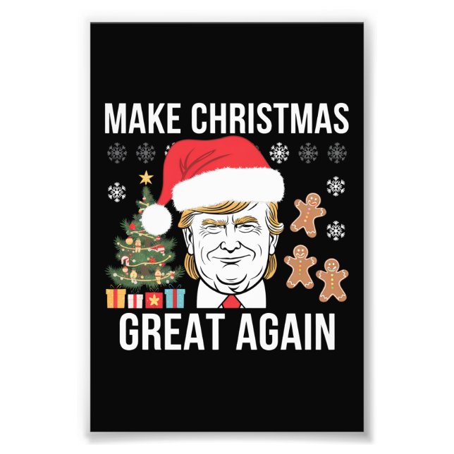 Foto Trump 2024 Torna Excelente de Natal Novamente Elei (Frente)
