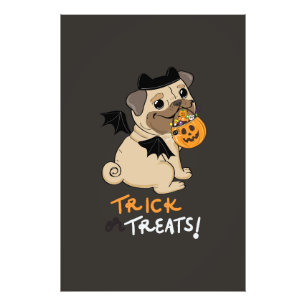 Foto Truque ou Tratas Pug Costume