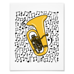 Foto Tuba Musical Notes Tubaist Brass Músico