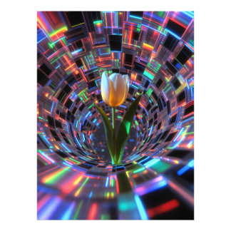 Foto Tulpe in prismatischem Vortex Tunnel