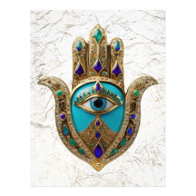 Turquoise Third Eye Hamsa