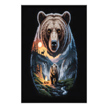 Two bears in the forest dark 2