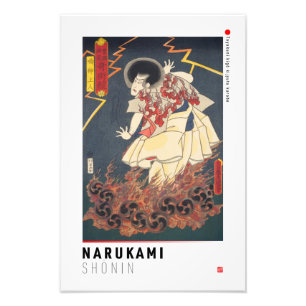 Foto ukiyoe - Narukami shomnin - mágico japonês -