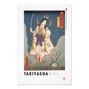 Foto ukiyoe - Takiyasha hime - mágico japonês -