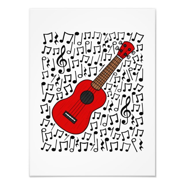 Foto Ukulele Musical Notes Uke Player Musical (Frente)