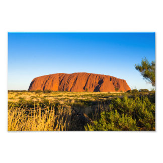 Foto Uluru Ayers Rock in outback Austrália