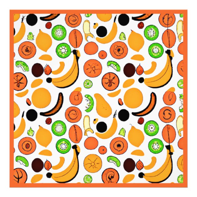 Foto Um Design de padrão Fruta delicioso (Frente)