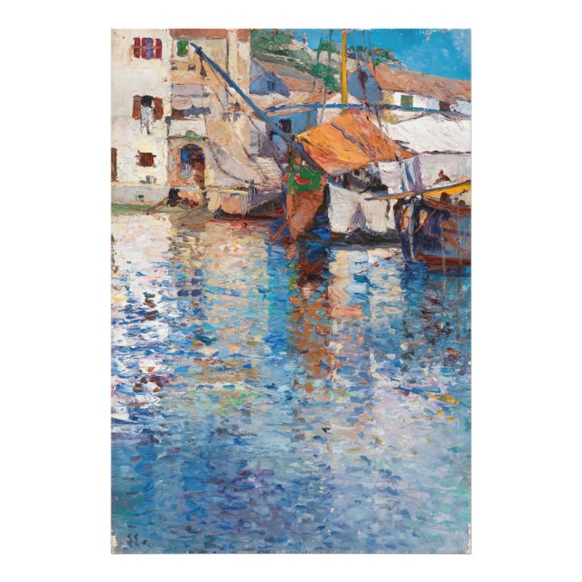 Foto Um dia ensolarado no velho porto Leontine von (Frente)