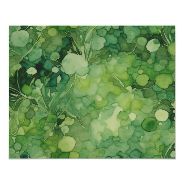 Foto Um estudo de aquarela em Emerald e Jade (Frente)