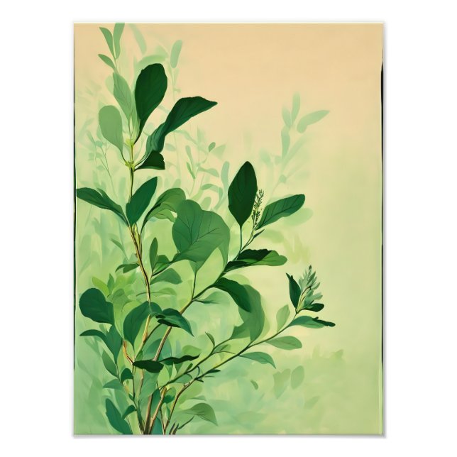 Foto Um Impressão de Aquarela Tranquilo (Frente)