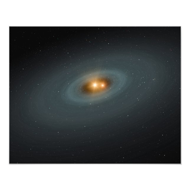 Foto Um par apertado de estrelas e um disco circundante (Frente)