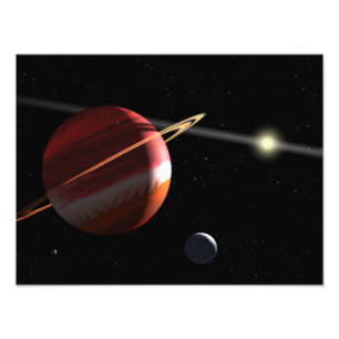 Foto Um planeta da Jupiter-massa que orbita a estrela