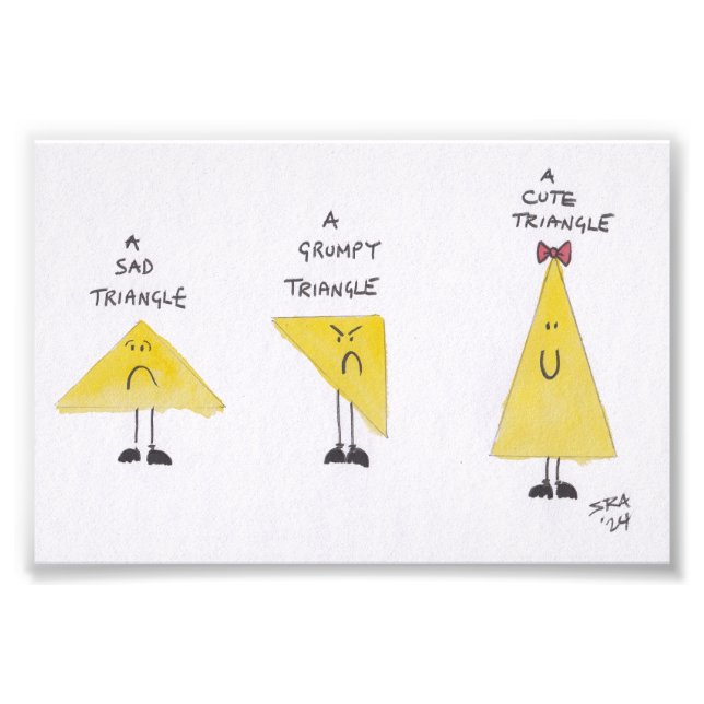 Foto Um Poster de triângulo bonito (Frente)