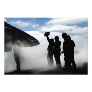 Foto Um tripulante de cabina