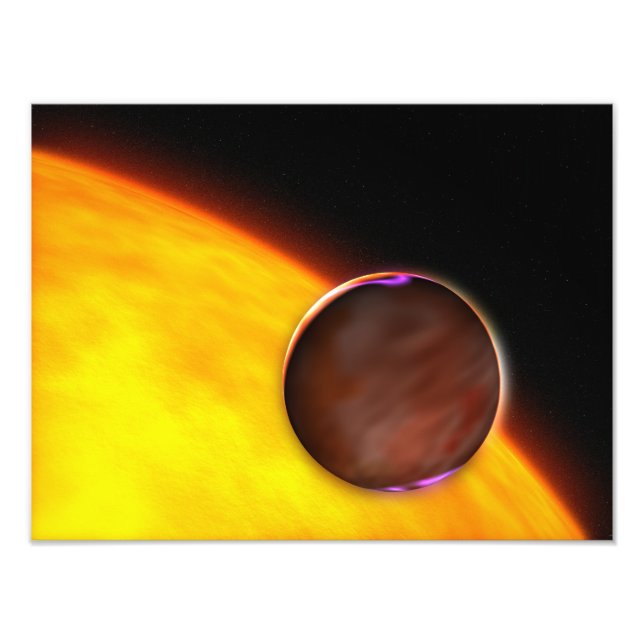 Foto Uma aproximação de um planeta extrassolar (Frente)
