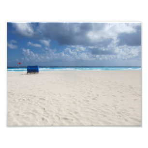 Foto Uma cadeira de praia espera