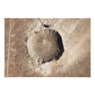 Foto Uma cratera do impacto do meteorito