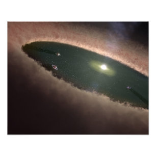 Foto Uma diferença em um protoplanetary, ou na