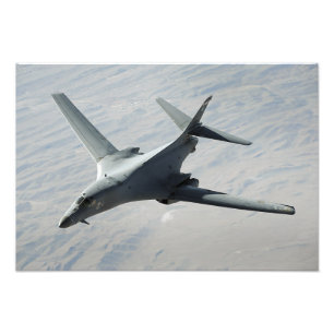 Foto Uma Força Aérea dos EUA B-1B Lancer numa patrulha