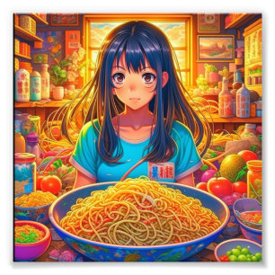 Foto Uma Garota e seu Anime de Ramen